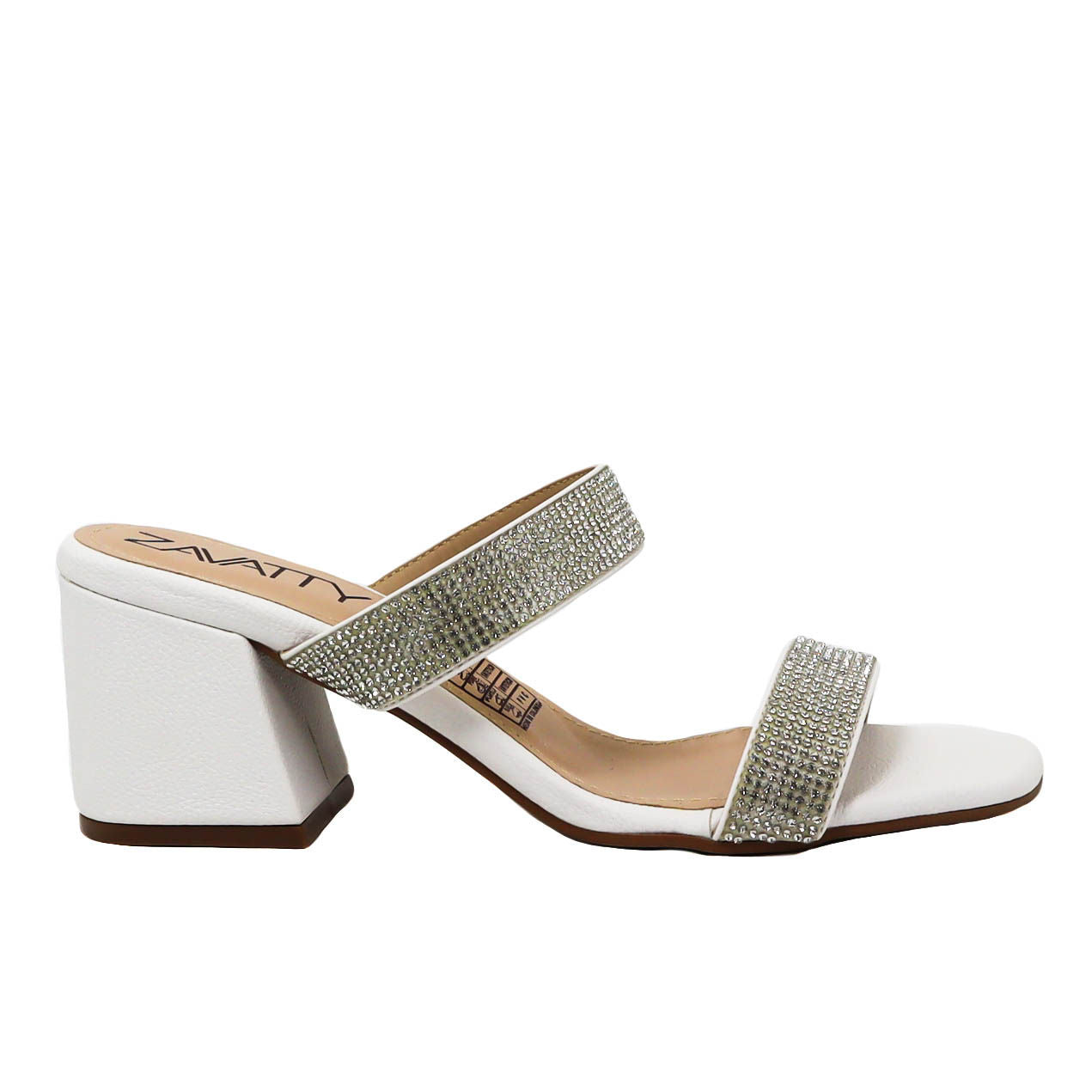 Sandalia tacon blanco para mujer Q40-Z471