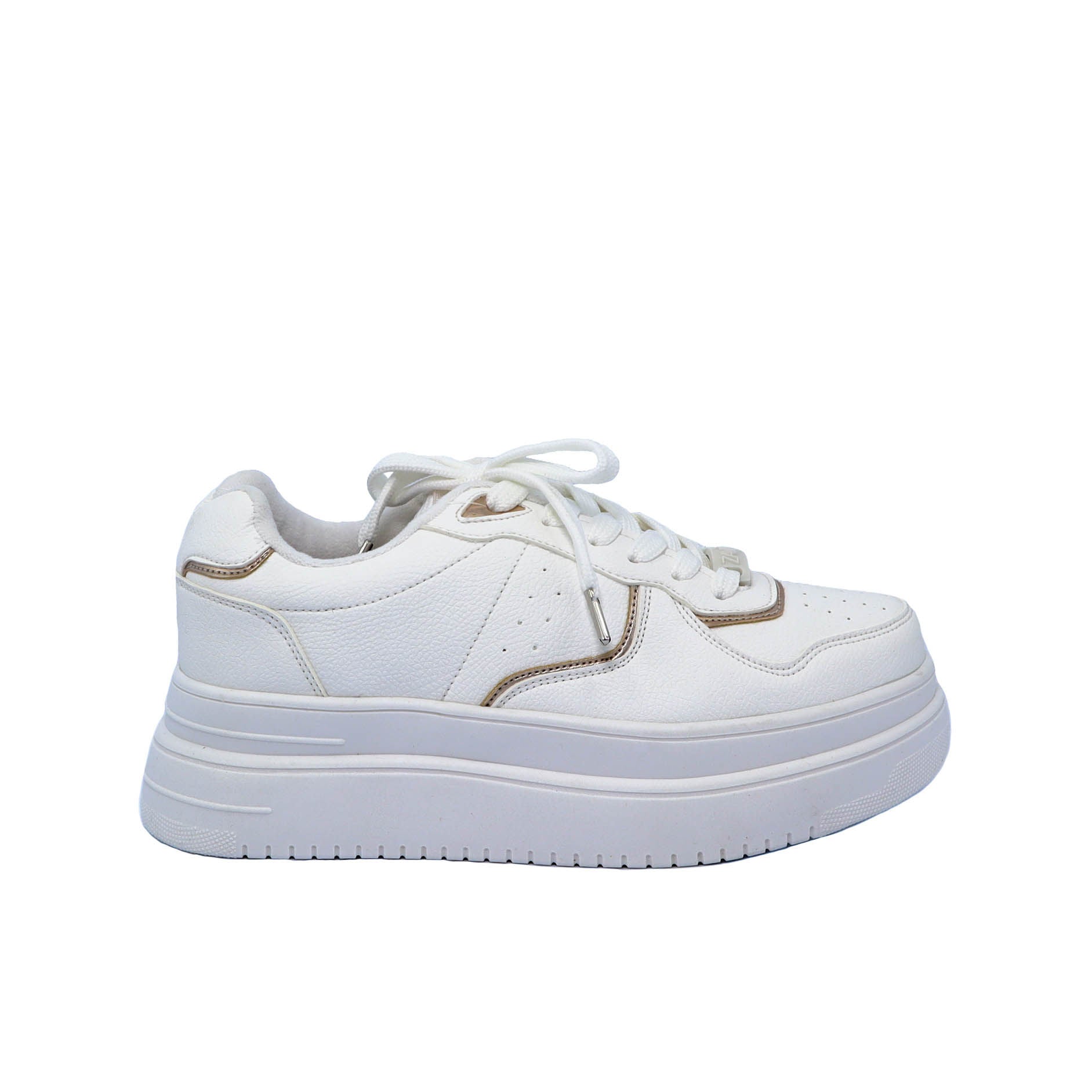 Tenis blanco x naranja para mujer1140 Z518 ZAVATTY