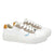 Tenis blanco x beige x naranja para mujer 232-Z173