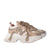 Tenis beige x nude para mujer 630-Z375