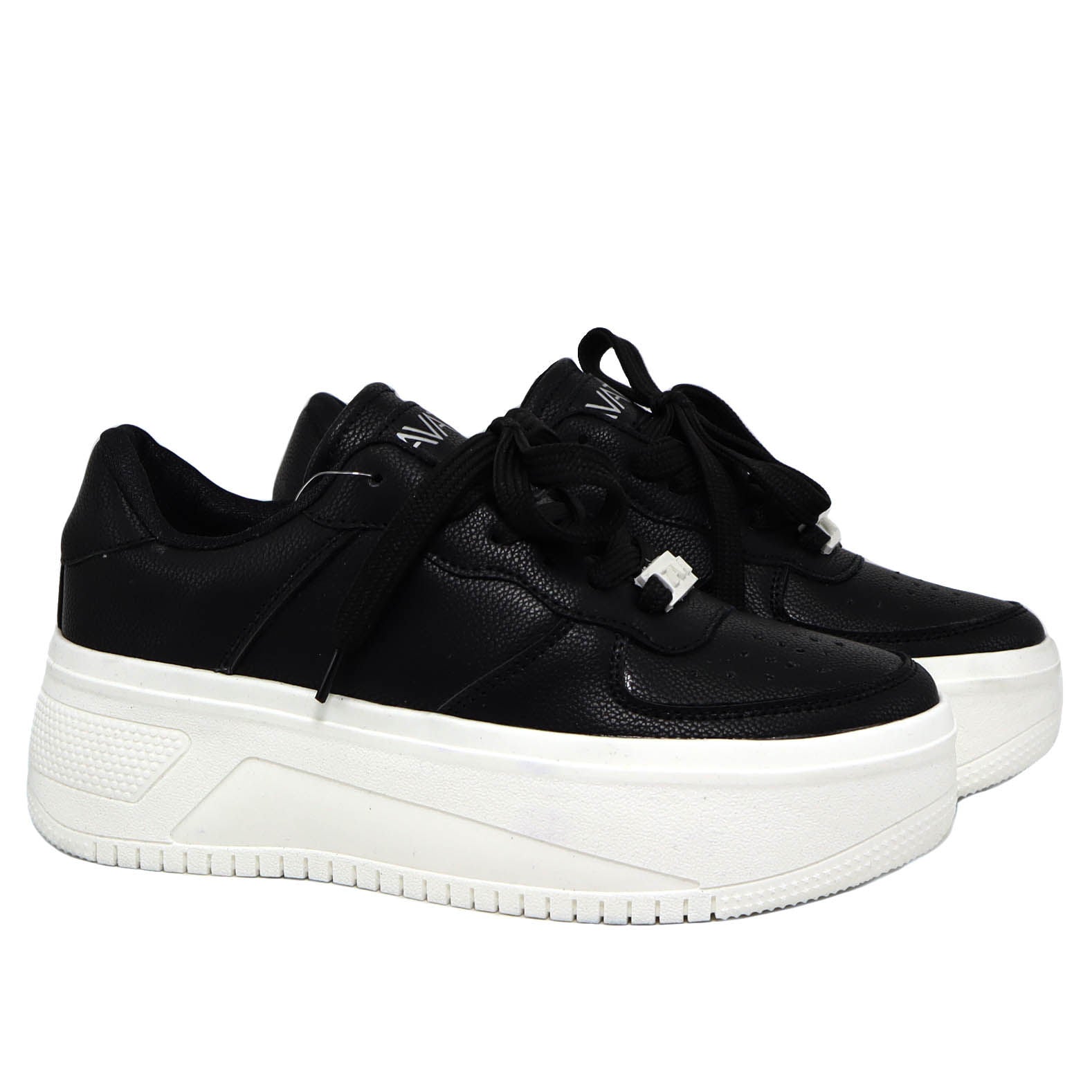 Tenis negroxvainilla para mujer TA778