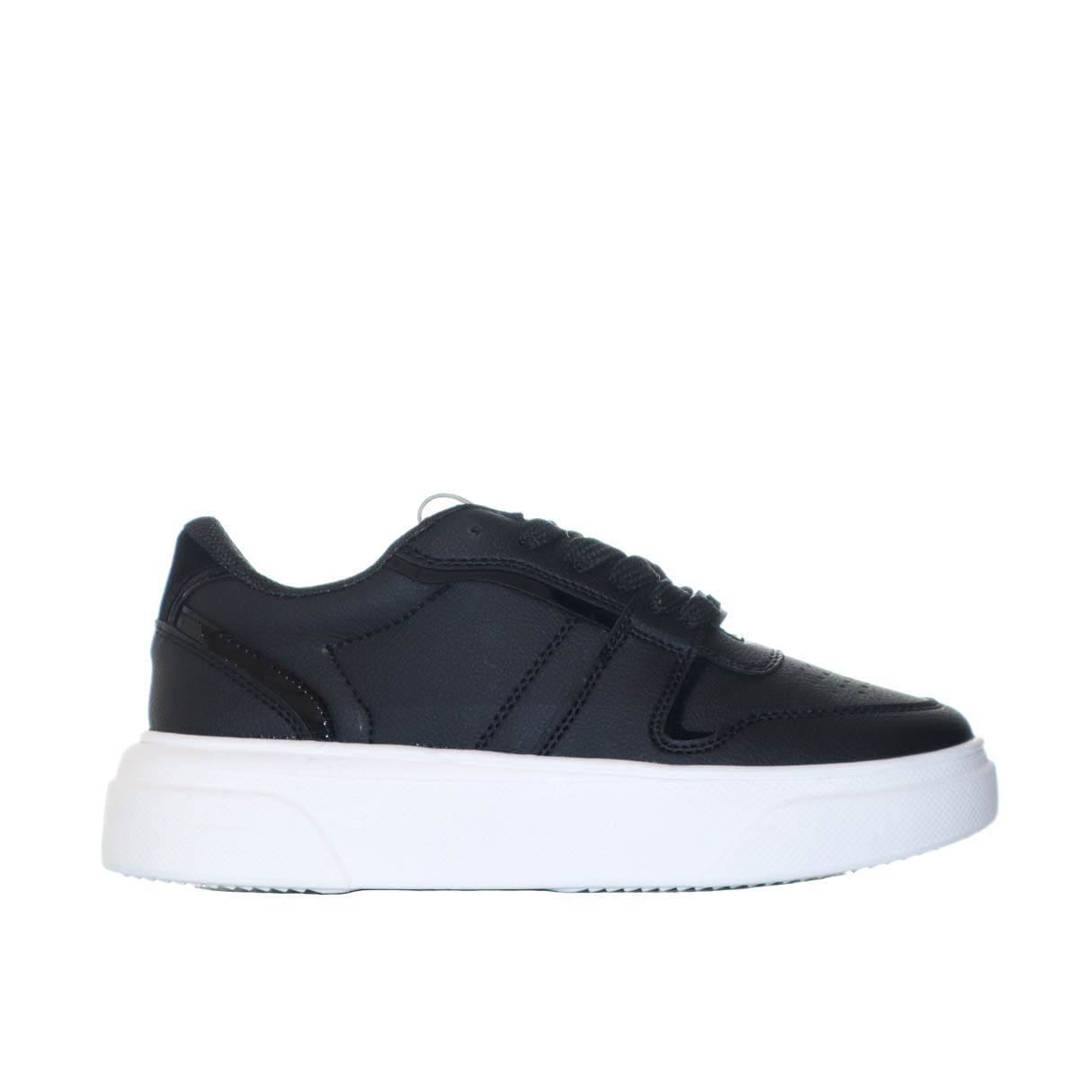 Tenis negro x charol para mujer TA892