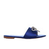 Sandalia plana azul para mujer 1610-Z278