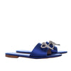 Sandalia plana azul para mujer 1610-Z278